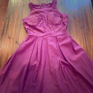 Chic purple cocktail dress